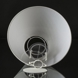 Round lampshade tall model height 27 cm, white chintz fabric