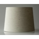 Round cylindrical lampshade height 27 cm, beige flax fabric
