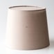 Round cylindrical lampshade height 27 cm, light brown cotton fabric