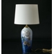 Round cylindrical lampshade height 31 cm, white chintz fabric