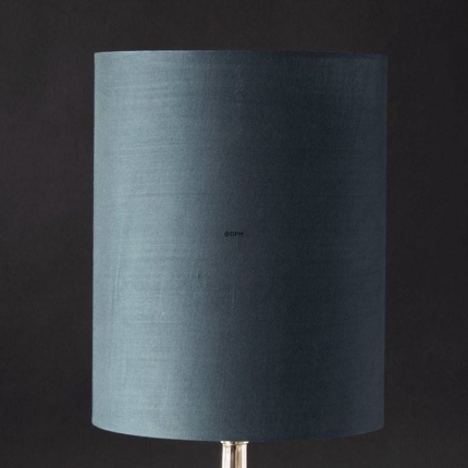 Round cylindrical lampshade, Blågreen fabric, WITHOUT lid
