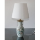 Round cylindrical lampshade height 35 cm, white chintz fabric