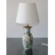 Round cylindrical lampshade height 35 cm, white chintz fabric