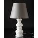 Round cylindrical lampshade height 37 cm, light grey chintz fabric