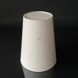 Round, tall cylindrical lampshade height 45 cm, off white flax fabric