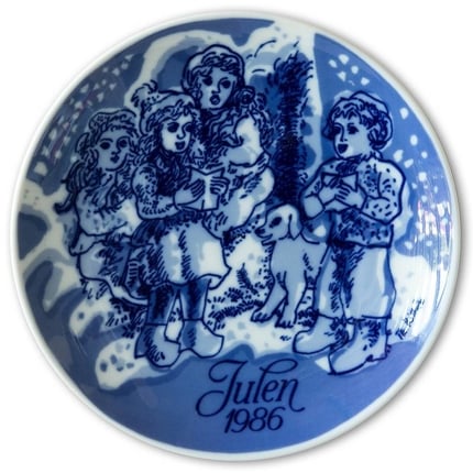 1986 Porsgrund Christmas plate