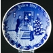 1997 Porsgrund Christmas plate, Here comes Santa Claus
