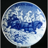 2000 Porsgrund Christmas plate, Sleigh Ride