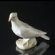 Hvid Due, Royal Copenhagen fugle figur nr. 1008, Meget sjælden (1894-1922)