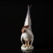 Rooster looking for the sun, Royal Copenhagen bird figurine No. 1025