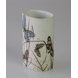 Diana Faience vase by Nils Thorssen with butterflies, Royal Copenhagen no. 1061-5331