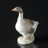 Goose with head up at attention, Royal Copenhagen bird figurine 1400-1088