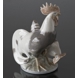 Rooster and hen together, Royal Copenhagen bird figurine no. 1094