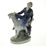 Hans Clodhopper, Boy riding on Goat, Royal Copenhagen figurine No. 1228