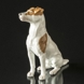 Royal Copenhagen Pointer seated, Brown and White  (1894-1922) - UNICA