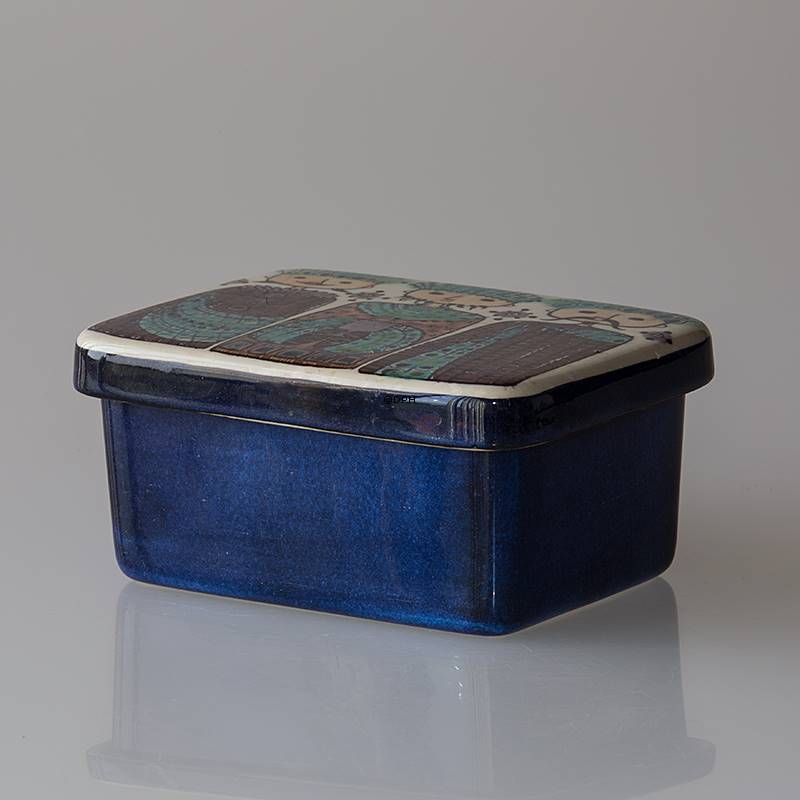 Tenera Butter box with lid. Motif of the Three Wise Men, Royal