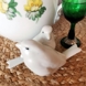 Paar Sperlinge, weiße Royal Copenhagen Figur Nr. 1309
