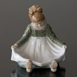 Amager Girl, sitting in regional costume, Royal Copenhagen figurine No. 1315