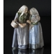 Two old women talking knowingly, Royal Copenhagen figurine No. 1319