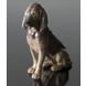 Weiblicher Bluthund sitzend, Royal Copenhagen Figur Nr. 1322