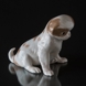 Pekingese Hund, der sich hinsetzt, Royal Copenhagen Hundefigur Nr. 1453