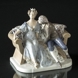 The Princess and Blockhead Hans, Royal Copenhagen figurine no. 1473 (1894-1922) (Small repair by the princess' hand)