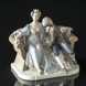 Die Prinzessin und Tölpel-Hans, Royal Copenhagen Figur Nr. 1473 (1894-1922) (Kleine Reparatur durch die Hand der Prinzessin)