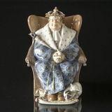The King, Royal Copenhagen figurine (1913) Professionel Repaired