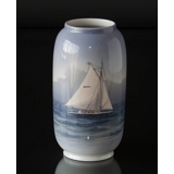 Vase with Sailing Ship, Royal Copenhagen No. 1484-107