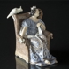 The Queen, Royal Copenhagen figurine no. 1494 (1913) Professionel Repaired