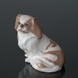 Pekinese dog sitting down, Royal Copenhagen dog figurine No. 1772