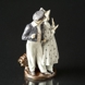 Hans & Trine, boy and girl, Royal Copenhagen figurine No. 1783 - Brown Base (1894-1922)