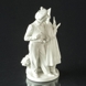 Hans & Trine, boy and girl, Royal Copenhagen figurine No. 1783 (UNICA White - Signed Gunhil Gunnersson 1978)