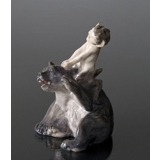 Faun with Bear, Royal Copenhagen figurine