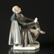 Hans Chr. Andersen Figur, sitzend mit Hut Royal Copenhagen Figur Nr. 1848 (1894-1922)
