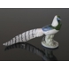 Pheasant in bright colours with long tail, Royal Copenhagen bird figurine No. 1881