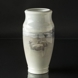 Large Unica Royal Copenhagen Vase painted by G. Rode, Horses and Sheep, Signed: GR 1.3. 1932