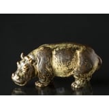Hippopotamus, Royal Copenhagen stoneware figurine No. 20182