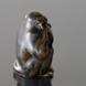 Monkey the thinker, 8,5cm, Royal Copenhagen stoneware figurine no. 20187