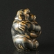 Monkey, sitting, 8,5cm, Royal Copenhagen Stoneware figurine No. 20188