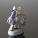 The Kiss, man and woman in rococo dress, Royal Copenhagen figurine No. 2046