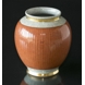 Orange krakkeleret vase 19cm, Royal Copenhagen nr. 212-2781