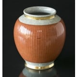 Orange crackled vase 19m, Royal Copenhagen No. 212-2781