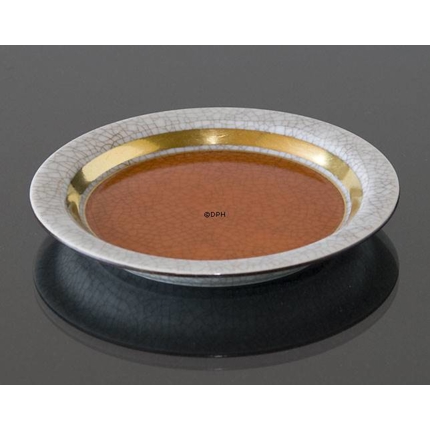 Orange bowl, craquele, Royal Copenhagen No. 212-3010