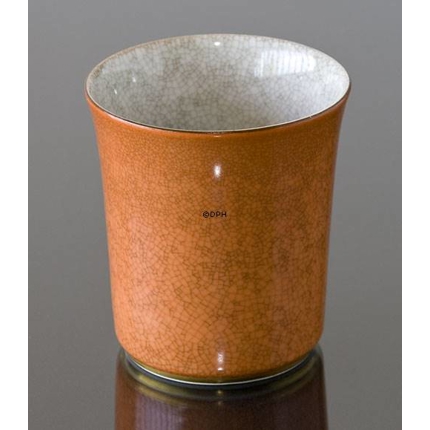 Orange bowl craquele, 10cm, Royal Copenhagen No. 212-3613