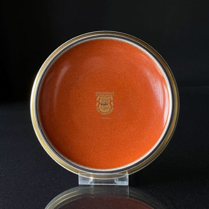 Orange skål, krakeleret, Royal Copenhagen uden nr., Kolonihaveforbundet for Danmark, 1. præmie