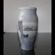 Vase with Sailing Ship by Kronborg, Royal Copenhagen no. 2122-131