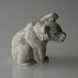 WHITE Polar Bear Cub, Royal Copenhagen stoneware figurine no. 21433