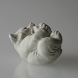 WHITE Polar Bear Cub, Royal Copenhagen stoneware figurine no. 21434