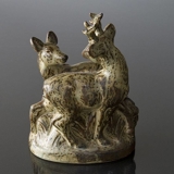 Pair of Deer, Royal Copenhagen Stoneware figurine